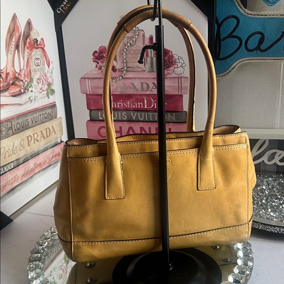 Coach madeline Mustard Yellow Leather Shoulder Bag - Picture 7 of 16